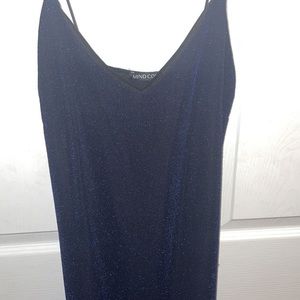 Sparkly blue going out dress